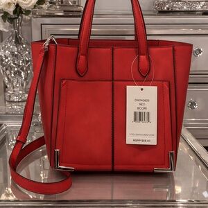 Steve Madden Bold Red Tote Bag